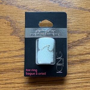 NWT Y2K Sterling Silver Wave Toe Ring